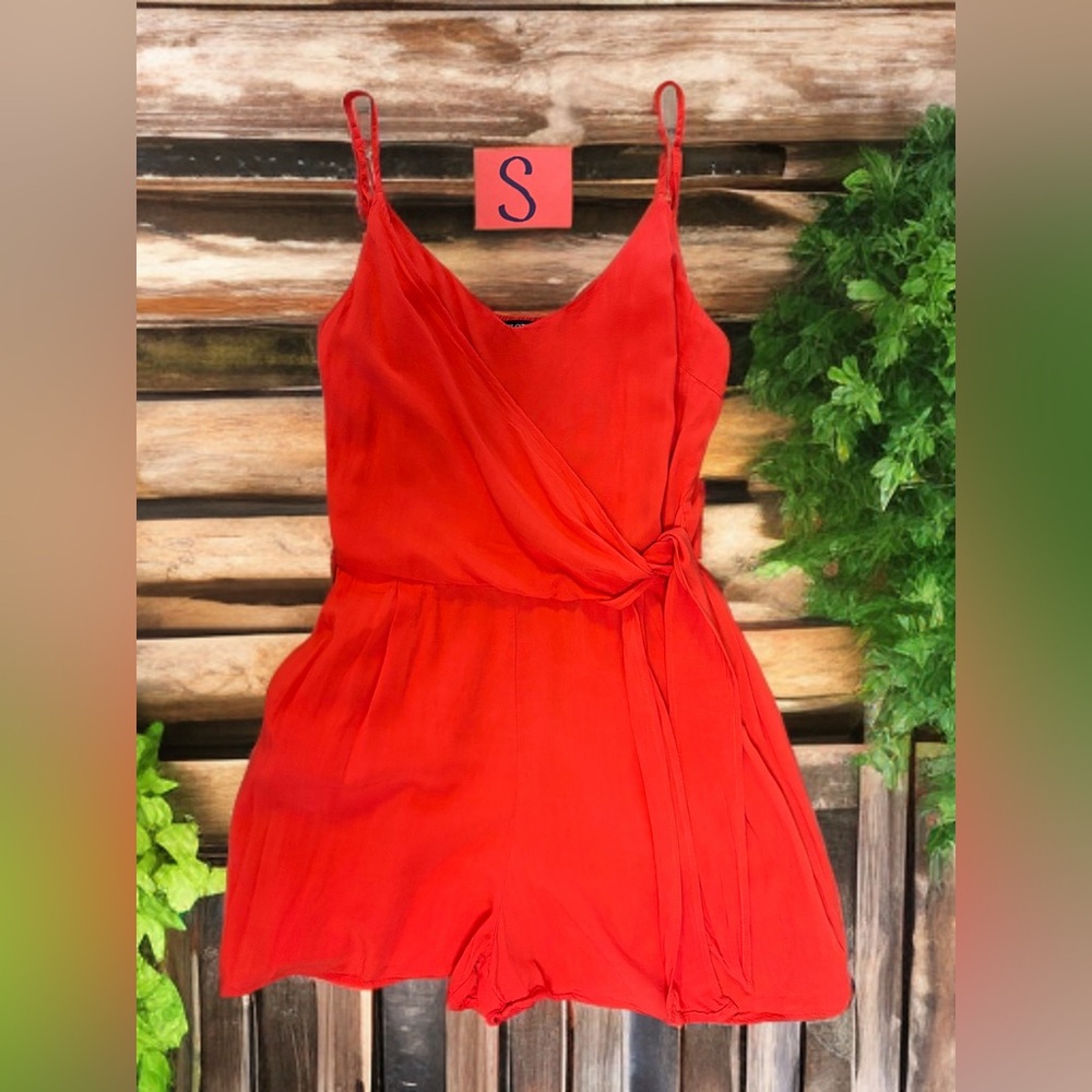 Spaghetti strap romper